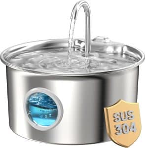 stainless steel cat water fountain.